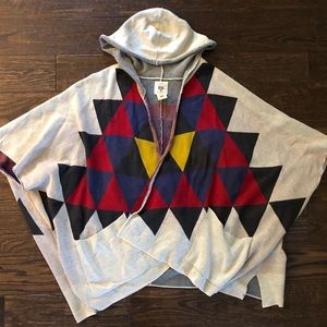 Billabong poncho sweater cardigan Medium